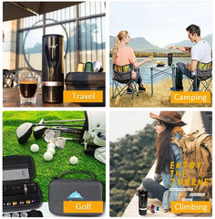 Cera+ 2 in 1 Portable Rechargeable Espresso Coffee Maker Machine - 100ml with One Touch Operation