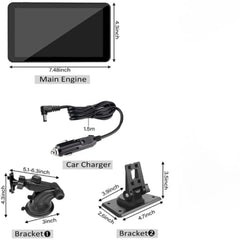 Universal 7-inch Touch Screen Car Video Player with Apple CarPlay and Android Auto Integration - GPS, Bluetooth & much more