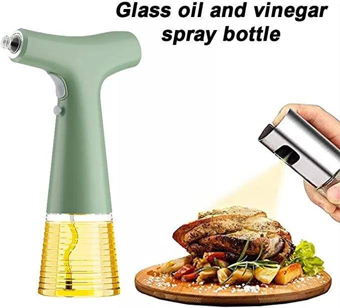 Portable Rechargeable Electric Oil Dispenser Spray Bottle for Kitchen Cooking and Barbecue with Leak