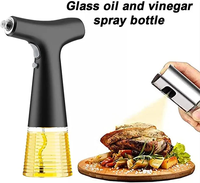 Portable Rechargeable Electric Oil Dispenser Spray Bottle for Kitchen Cooking and Barbecue with Leak