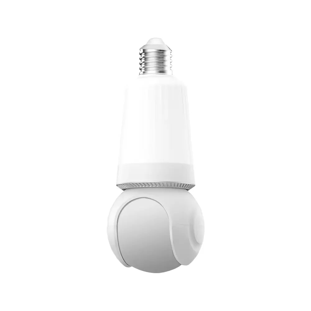 Wireless LED Light WiFi Security Bulb Camera HD 3MP, Two-Way Audio, Motion Detection, Cloud Storage, Night Vision - Smart Home Surveillance System