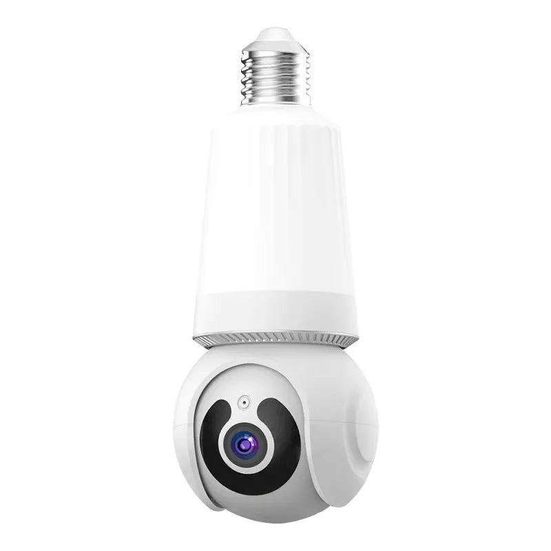 Wireless LED Light WiFi Security Bulb Camera HD 3MP, Two-Way Audio, Motion Detection, Cloud Storage, Night Vision - Smart Home Surveillance System