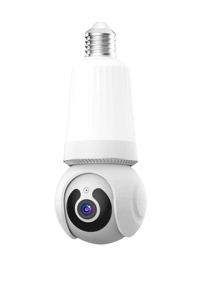 Wireless LED Light WiFi Security Bulb Camera HD 3MP, Two-Way Audio, Motion Detection, Cloud Storage, Night Vision - Smart Home Surveillance System