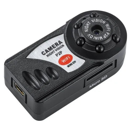 Q7 WiFi Mini HD Camera - Wearable Design with Motion Sensor and P2P Function