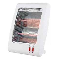 800W Mini Portable Quartz Quick Heater with 2 Heating Modes - Anti-rust & Anti-Skid Design