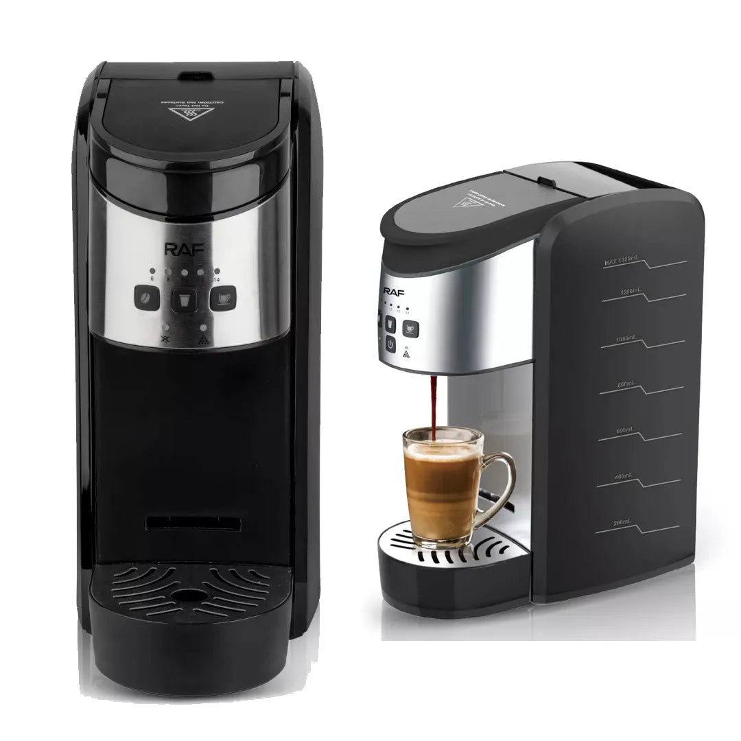 RAF 3-in-1 Multi-Capsule 1500W Portable Household Coffee Maker Machine