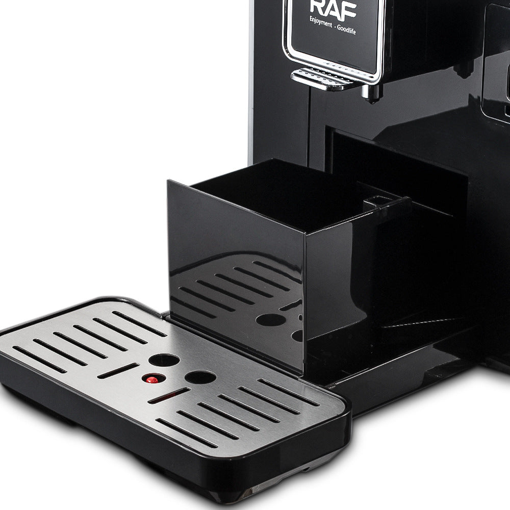 RAF 1.5L Fully Automatic Coffee Machine with Steam Milk Frother and Latte Art DIY - 1350W