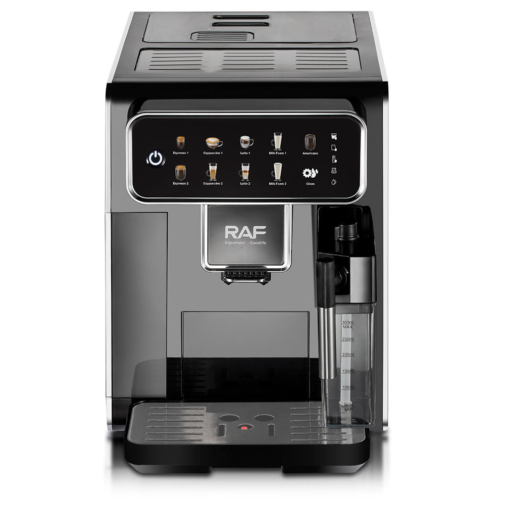 RAF 1.5L Fully Automatic Coffee Machine with Steam Milk Frother and Latte Art DIY - 1350W