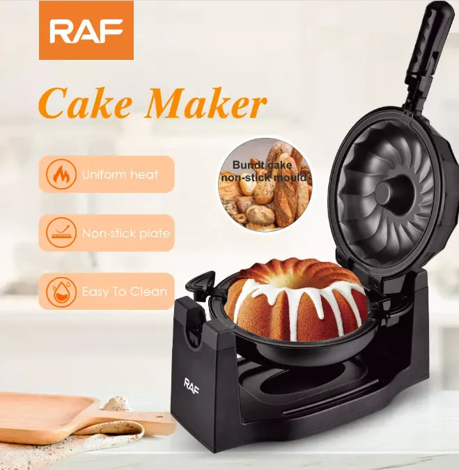 RAF 1,800W Electric Non-stick Bundt & Lava Cake Maker