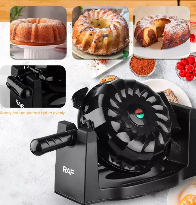 RAF 1,800W Electric Non-stick Bundt & Lava Cake Maker