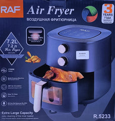 RAF 7.2L 1700W Air Fryer Non-stick Cooking Surface, Thermostat Control, Detachable Oil Basket & Over