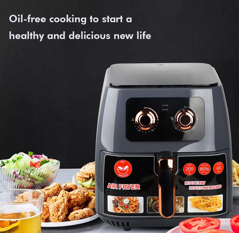 RAF 8L 1700W Air Fryer with Non-stick Material and Easy Operating System