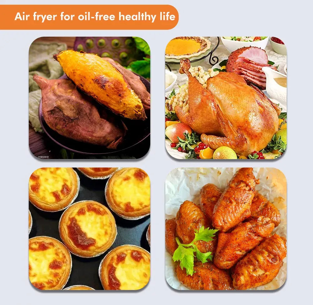 RAF 8L 1700W Air Fryer with Non-stick Material and Easy Operating System