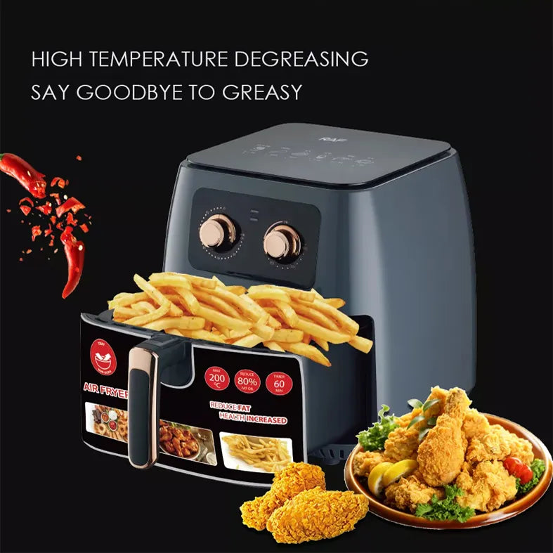 RAF 8L 1700W Air Fryer with Non-stick Material and Easy Operating System