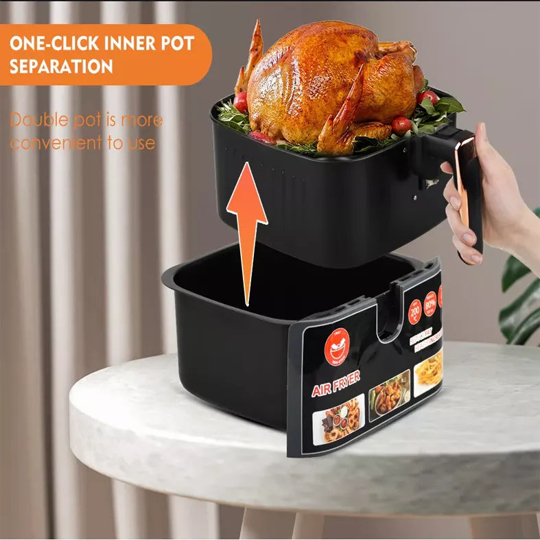 RAF 8L 1700W Air Fryer with Non-stick Material and Easy Operating System