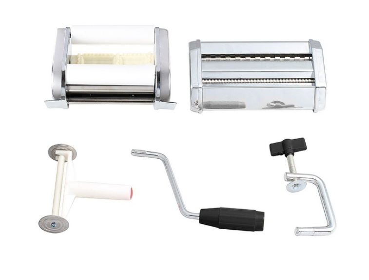 RAF Stainless Steel Ravioli Maker with Adjustable Dough Roller for Homemade Pasta, Dumplings & Samosas