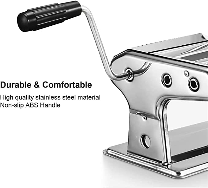 RAF Stainless Steel Ravioli Maker with Adjustable Dough Roller for Homemade Pasta, Dumplings & Samosas