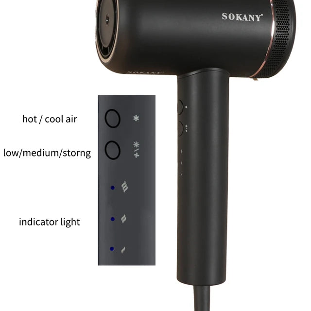 Sokany Magnetic Ionic Hair Dryer - 2000W