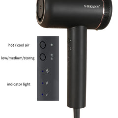Sokany Magnetic Ionic Hair Dryer - 2000W