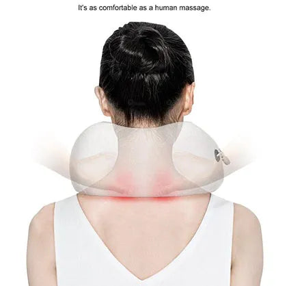 U-Shaped Portable Multifunctional Electric Neck Massage Travel Pillow for Relaxation - Cordless & Re