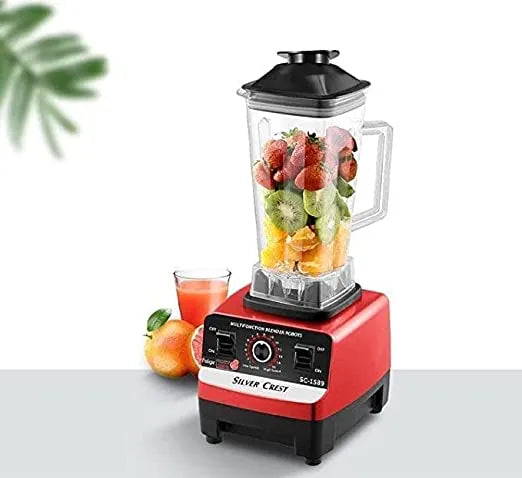Silver Crest 2.5L 4500W Powerful Electric Food Blender Mixer Grinder Crusher with MultiSpeed Control