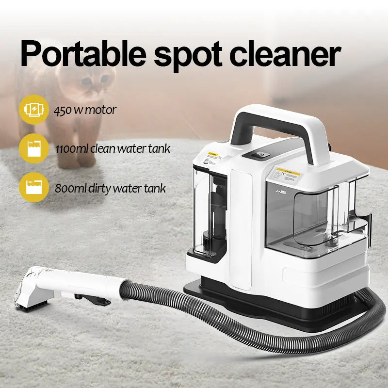 Sonifer Compact Portable Carpet Cleaner with Brush Accessories - 450W