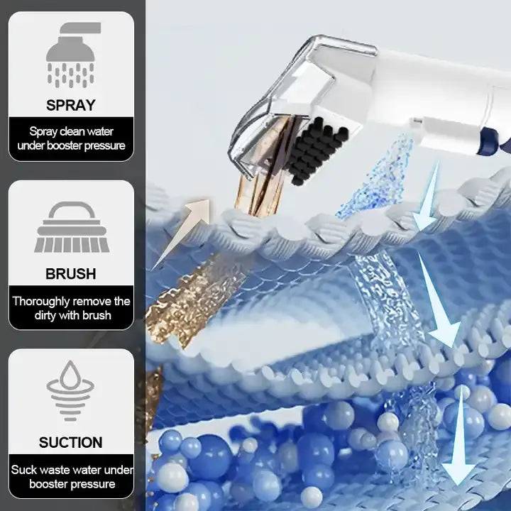 Sonifer Compact Portable Carpet Cleaner with Brush Accessories - 450W