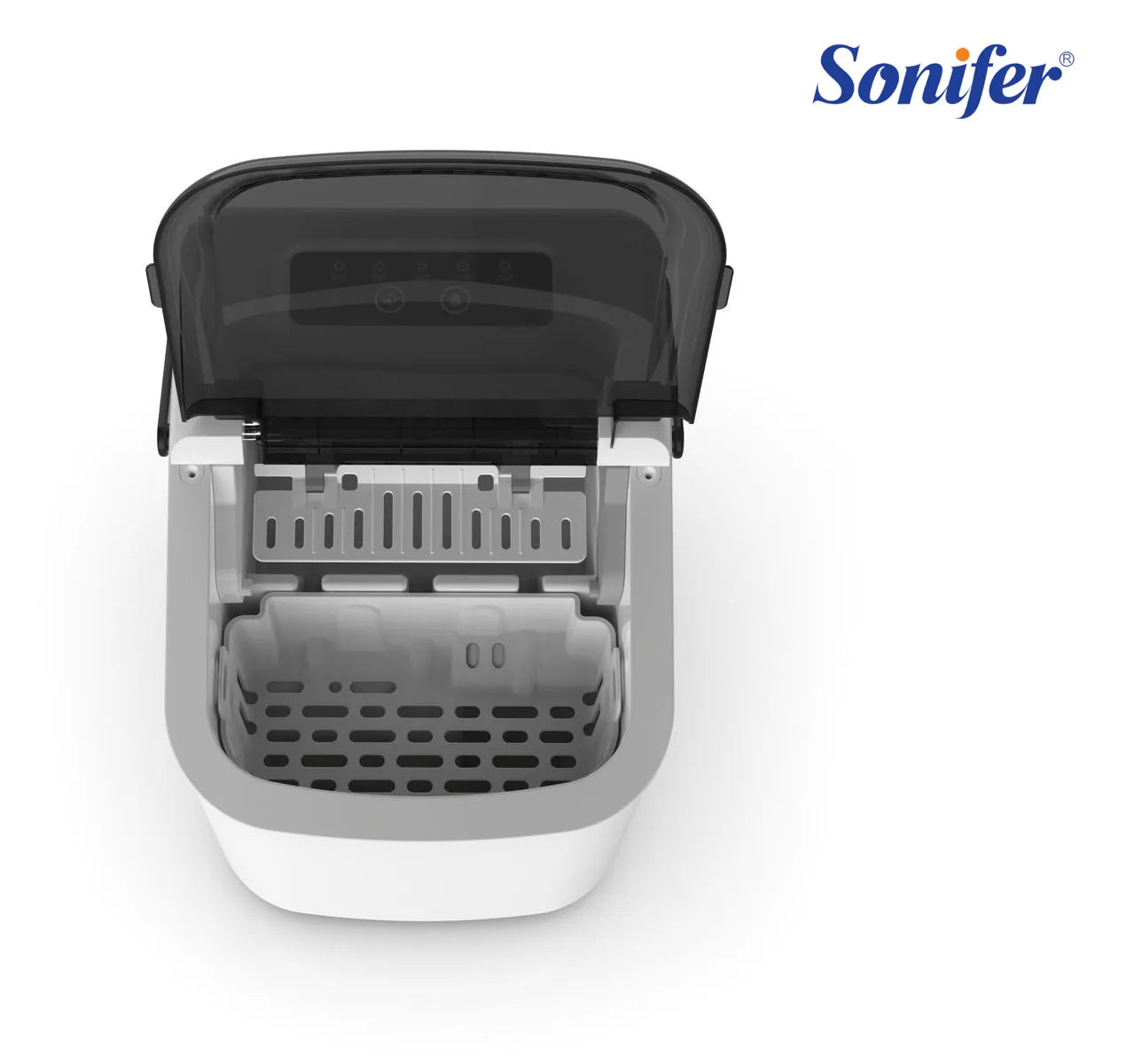 Sonifer 120W Automatic Countertop Ice Maker with Fast Ice Making and Self-Cleaning Function, Energy