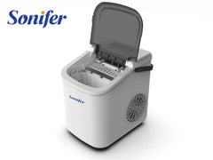 Sonifer 120W Automatic Countertop Ice Maker with Fast Ice Making and Self-Cleaning Function, Energy