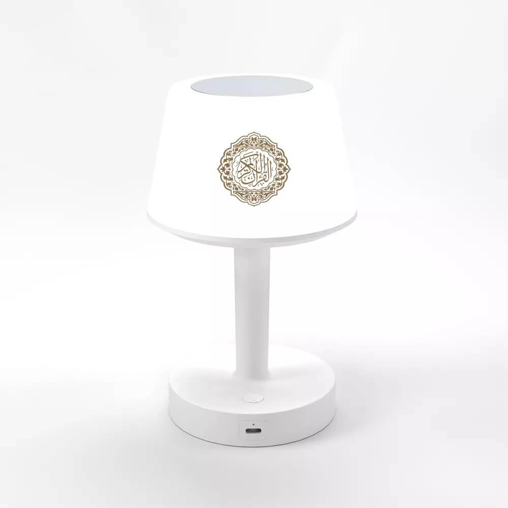 Quran Bluetooth Speaker Desk Lamp with Multicolor Lighting, Touch Function & Remote