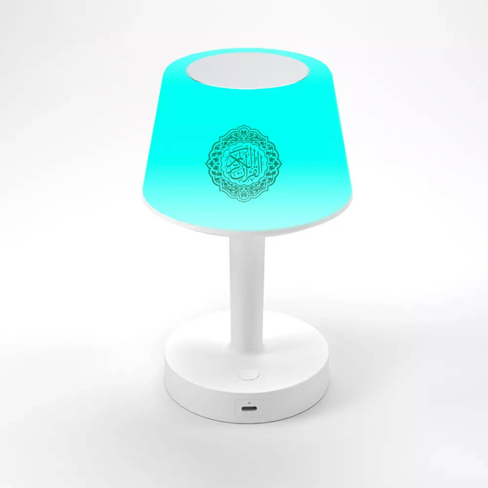 Quran Bluetooth Speaker Desk Lamp with Multicolor Lighting, Touch Function & Remote