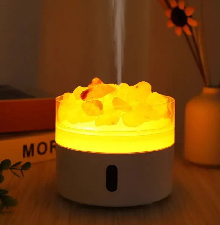 220ml Ultrasonic Humidifer and Aroma Oil Diffuser with Essential Salts & Night Light