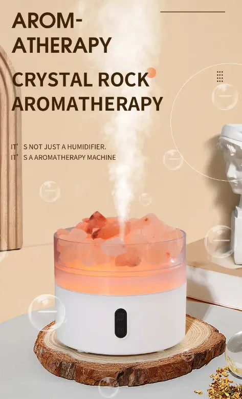 220ml Ultrasonic Humidifer and Aroma Oil Diffuser with Essential Salts & Night Light