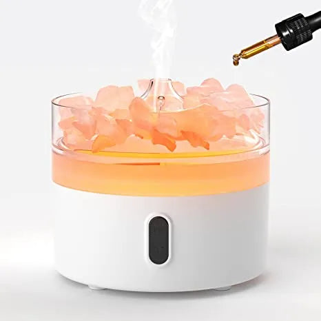 220ml Ultrasonic Humidifer and Aroma Oil Diffuser with Essential Salts & Night Light