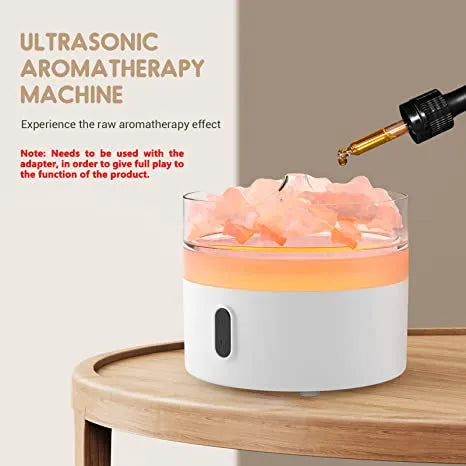 220ml Ultrasonic Humidifer and Aroma Oil Diffuser with Essential Salts & Night Light