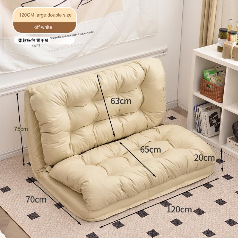 3 in 1 Cozy Foldable Recliner Sofa Chair Bed with Multipurpose Design - 120 cm Width