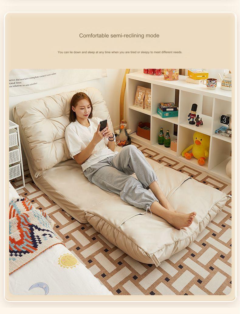 3 in 1 Cozy Foldable Recliner Sofa Chair Bed with Multipurpose Design - 120 cm Width