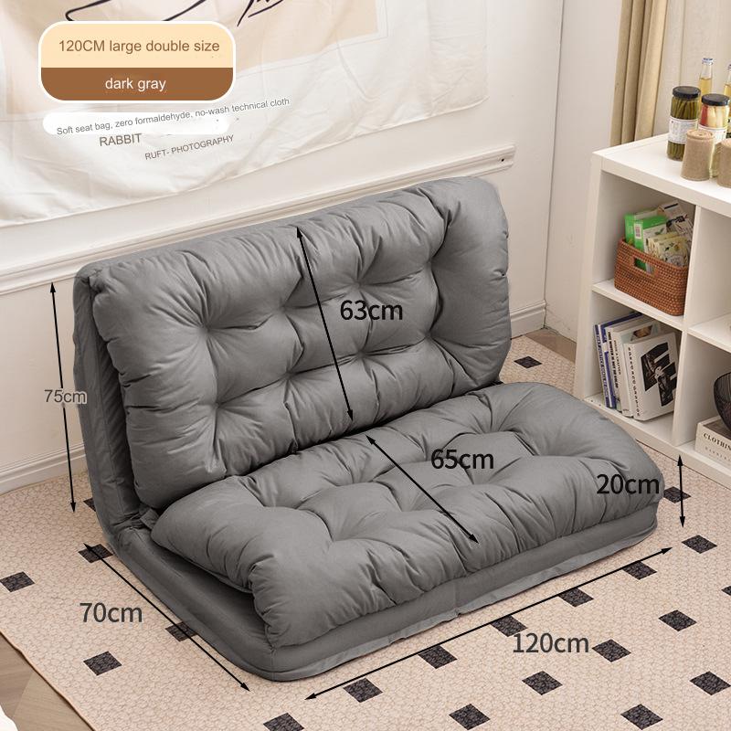 3 in 1 Cozy Foldable Recliner Sofa Chair Bed with Multipurpose Design - 120 cm Width