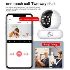 Full HD 360° Dual Band Panoramic Security Camera with Motion Detection, Night Vision & Two-Way Calling