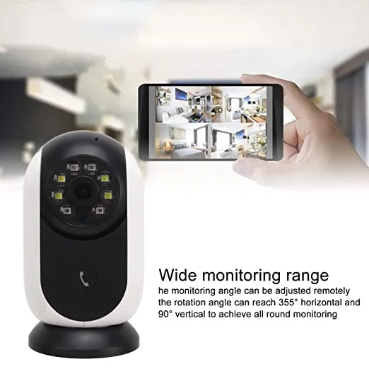 360° HD WiFi Surveillance Camera with Secure Data Transmission, Two-Way Audio, Night Vision, Dual Light Source for Home Security