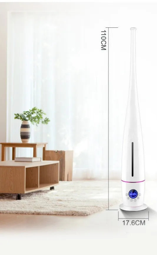 Smart Portable Ultrasonic Mist Air Humidifier with Remote Control - Height Adjustable with 4L Water