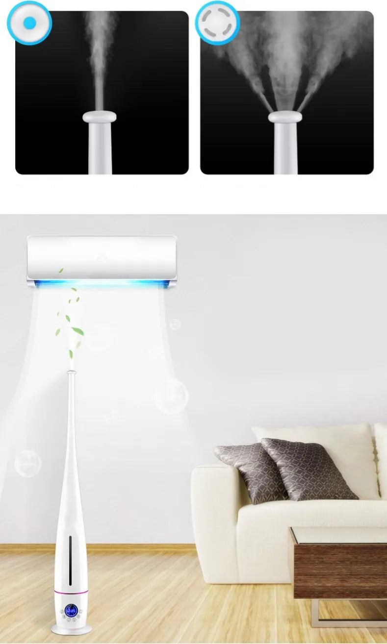 Smart Portable Ultrasonic Mist Air Humidifier with Remote Control - Height Adjustable with 4L Water