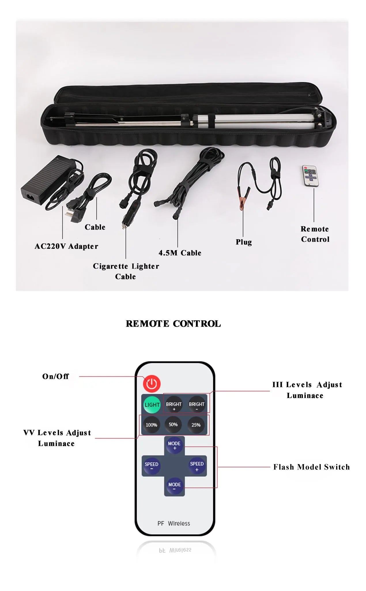 Toby's Multi-Purpose Camping Light with Remote Control - Sanara VIP-08