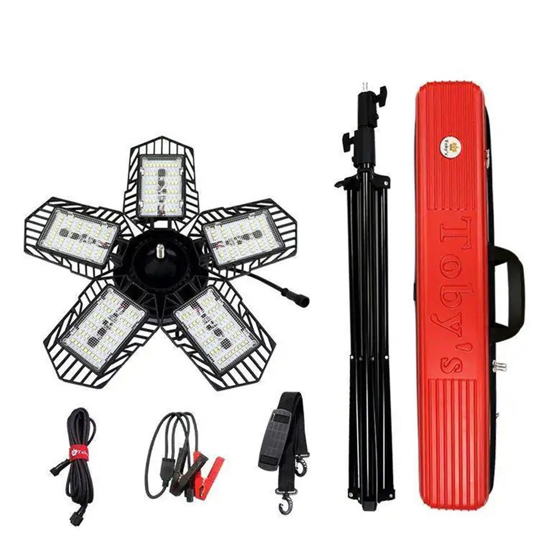 Toby's Ultra-Bright Multi-functional LED Camping Light Set with Tripod Stand and Waterproof Design - 150W - 12,000 Lumens