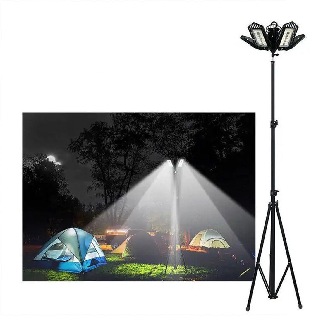 Toby's Ultra-Bright Multi-functional LED Camping Light Set with Tripod Stand and Waterproof Design - 150W - 12,000 Lumens