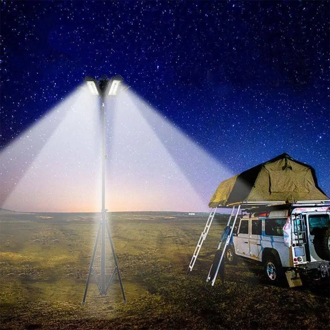 Toby's Ultra-Bright Multi-functional LED Camping Light Set with Tripod Stand and Waterproof Design - 150W - 12,000 Lumens