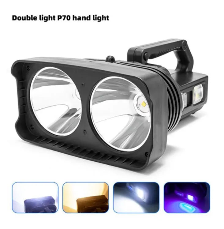 Handheld Electric Searchlight with Super Bright Light and USB Charging - Ideal for Camping, Hiking,