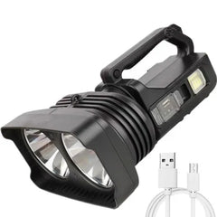 Handheld Electric Searchlight with Super Bright Light and USB Charging - Ideal for Camping, Hiking,