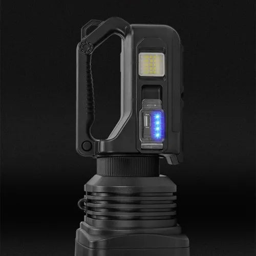 Handheld Electric Searchlight with Super Bright Light and USB Charging - Ideal for Camping, Hiking,