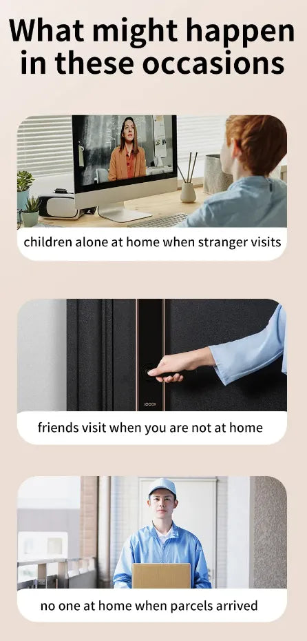 Smart WiFi Video Doorbell Intercom with Two Way Audio, Night Vision, Motion Detection and Easy Insta